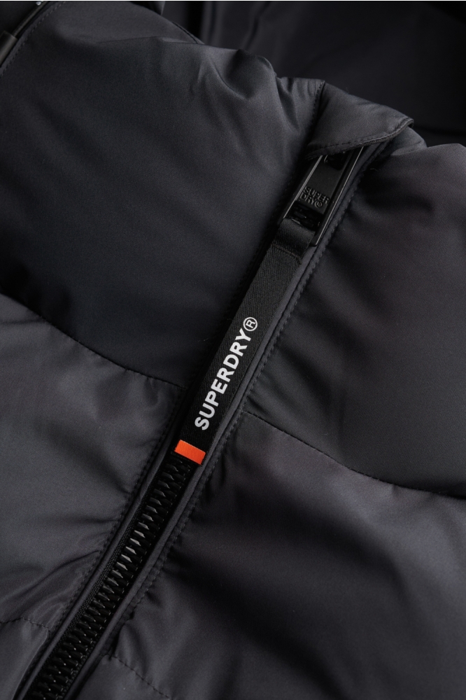 HOODED SPORTS PUFFER JACKET M5011905A EBONY
